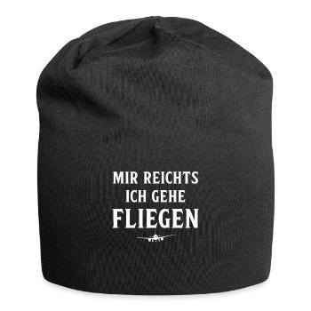 Airplane Tshirt Men's Helicopter Pilot Airplane - Jersey Beanie - black - Front