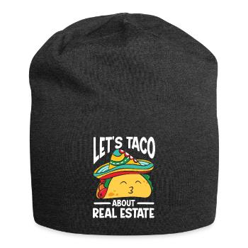 Immobilienmakler Lustiger Makler - Jersey-Beanie - Anthrazit - Vorne