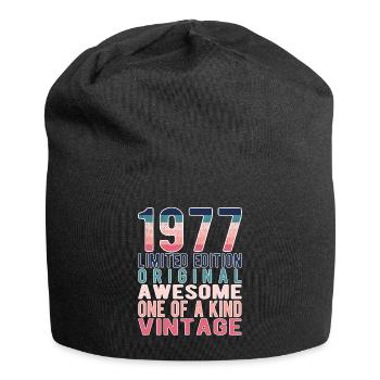 Edition limitée depuis 1977 Anniversaire Millésime 1977 - Bonnet en jersey - noir - Devant