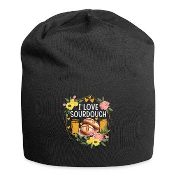Des marchands de levain, des boulangers de levure passionnés par la pâtisserie - Bonnet en jersey - noir - Devant