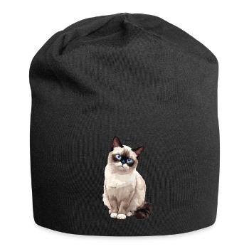 Chaton raquette Chat raquette - Bonnet en jersey - noir - Devant