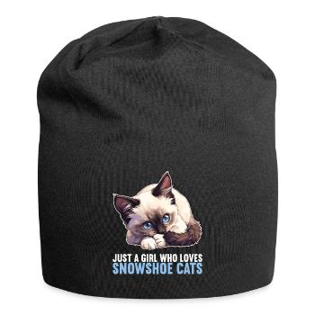 Chaton raquette Chat raquette - Bonnet en jersey - noir - Devant