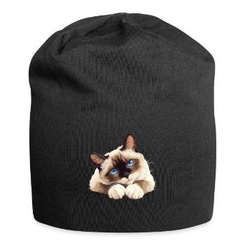 Chaton raquette Chat raquette - Bonnet en jersey - noir - Devant