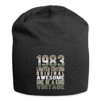 Edition limitée depuis 1983 Anniversaire Millésime 1983 - Bonnet en jersey - noir - Devant