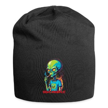 Lustiger Außerirdischer Spruch sigh...People - Jersey-Beanie - Schwarz - Vorne