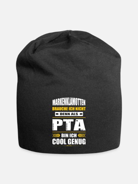 Markenklamotten Brauche Ich Nicht PTA Abschluss - Jersey-Beanie - Schwarz