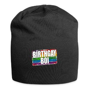 It's my birthgay birth-gay lgbt gay - Jersey Beanie - black - Front