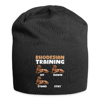 RHODESIAN RIDGEBACK TRAINING Funny Ridgeback - Bonnet en jersey - noir - Devant