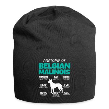 Belgian Shepherd ANATOMY OF A BELGIAN - Jersey Beanie - black - Front