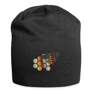 Beekeeper Tshirt Honey Bee Beekeeping Beekeeper - Jersey Beanie - black - Front