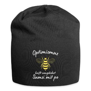 Beekeeper Tshirt Honey Bee Beekeeping Beekeeper - Jersey Beanie - black - Front