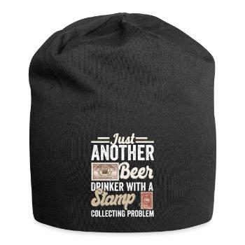 Beer & Stamps: A Collector's Perfect Blend - Jersey Beanie - black - Front