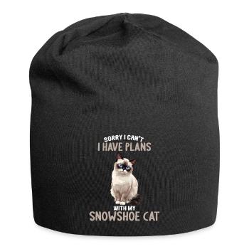 Chaton raquette Chat raquette - Bonnet en jersey - noir - Devant