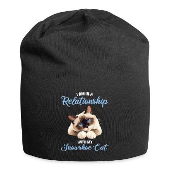 Chaton raquette Chat raquette - Bonnet en jersey - noir - Devant