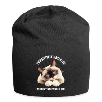 Chaton raquette Chat raquette - Bonnet en jersey - noir - Devant