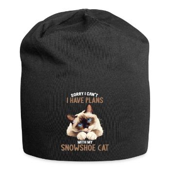 Chaton raquette Chat raquette - Bonnet en jersey - noir - Devant