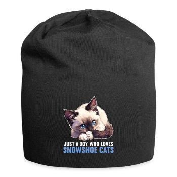 Chaton raquette Chat raquette - Bonnet en jersey - noir - Devant