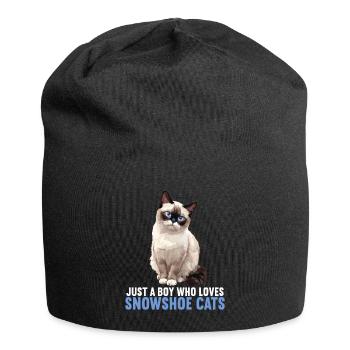 Chaton raquette Chat raquette - Bonnet en jersey - noir - Devant