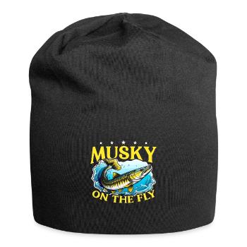Musky Fishing Musky On The Fly Predatory Fish - Jersey Beanie - black - Front