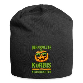 Der coolste Kürbis im kindergarten / Halloween - Jersey-Beanie - Schwarz - Vorne