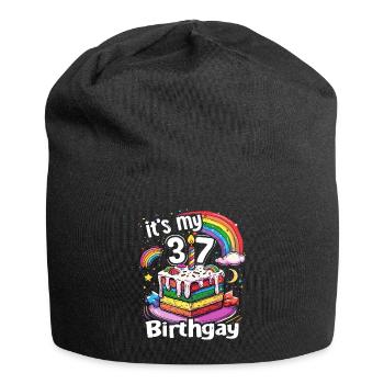 It's my birthgay birth-gay lgbt gay - Jersey Beanie - black - Front