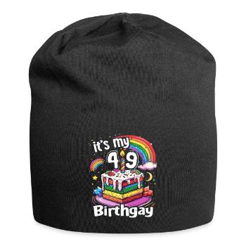 It's my birthgay birth-gay lgbt gay - Jersey Beanie - black - Front