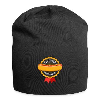 Certified Hotdogologist Hot Dogs Foodie Wiener - Jersey-Beanie - Schwarz - Vorne