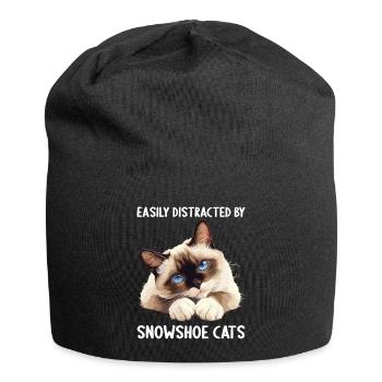 Chaton raquette Chat raquette - Bonnet en jersey - noir - Devant
