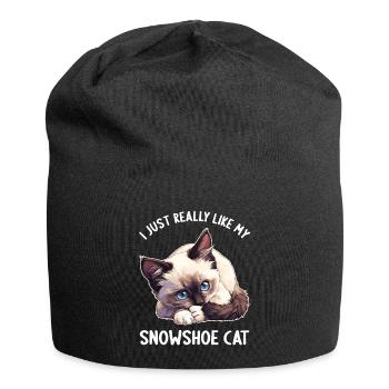 Chaton raquette Chat raquette - Bonnet en jersey - noir - Devant