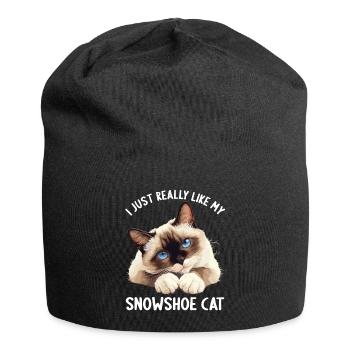Chaton raquette Chat raquette - Bonnet en jersey - noir - Devant