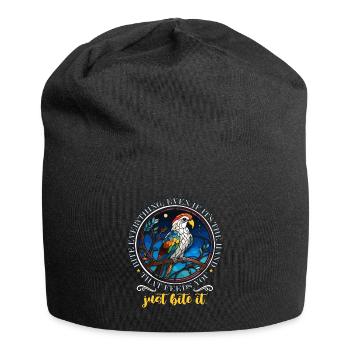 Parrot Bite Everything Even If It's Ornithologist - Jersey Beanie - black - Front