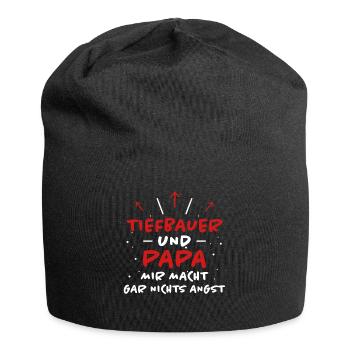 Tiefbauer Spruch Beruf Lustiges Tiefbauer Geschenk - Jersey-Beanie - Schwarz - Vorne