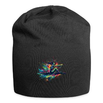 Splash Art Kanu Rudern Paddeln Paddler - Jersey-Beanie - Schwarz - Vorne