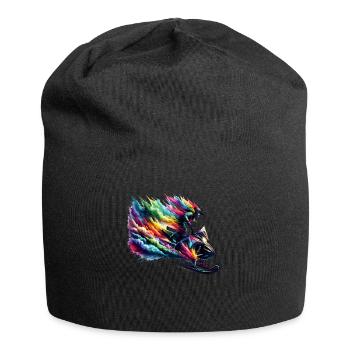 Motoneige Neige Hiver Motoneige Motoneigiste - Bonnet en jersey - noir - Devant