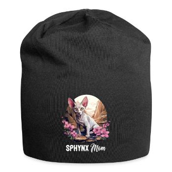 Sphynx Kätzchen Sphynx Katze - Jersey-Beanie - Schwarz - Vorne