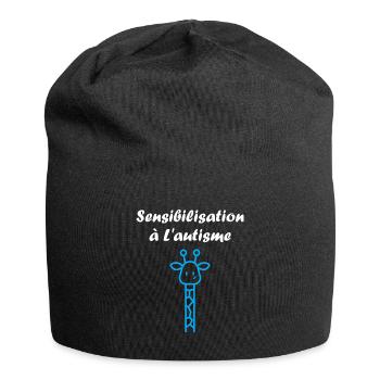 sensibilisation à l'autisme autiste - Bonnet en jersey - noir - Devant