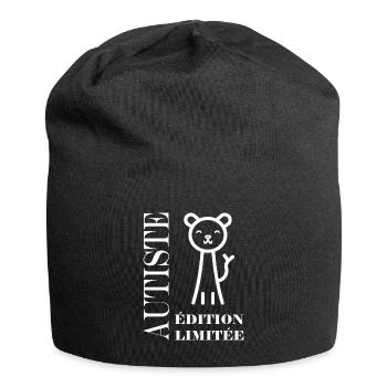 sensibilisation a l'autisme autiste - Bonnet en jersey - noir - Devant