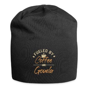 Alimenté par le café et le gouda Maker Queso Lover - Bonnet en jersey - noir - Devant