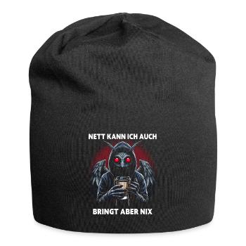 Sympa je peux aussi apporter mais rien n’apporte - Bonnet en jersey - noir - Devant