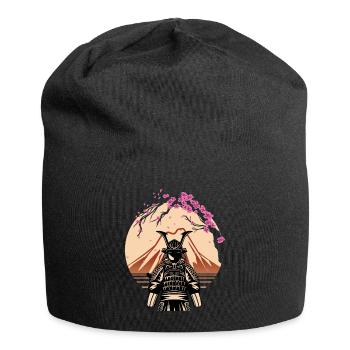 Samurai Fuji Japan Fighter Japanese - Jersey Beanie - black - Front