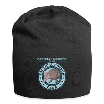 Tatous à neuf bandes de tatou cadeau - Bonnet en jersey - noir - Devant