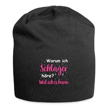 Schlager Tshirt Women's Schlager Party Costume Party - Jersey Beanie - black - Front