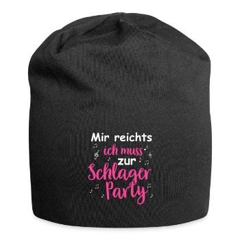 Schlager Tshirt Women's Schlager Party Costume Party - Jersey Beanie - black - Front