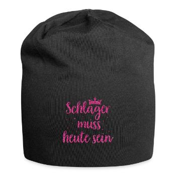Schlager Tshirt Women's Schlager Party Costume Party - Jersey Beanie - black - Front
