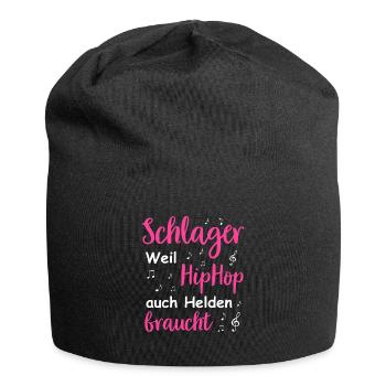 Schlager Tshirt Women's Schlager Party Costume Party - Jersey Beanie - black - Front
