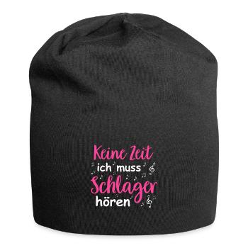 Schlager Tshirt Women's Schlager Party Costume Party - Jersey Beanie - black - Front