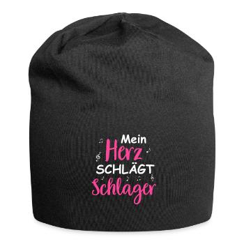 Schlager Tshirt Women's Schlager Party Costume Party - Jersey Beanie - black - Front