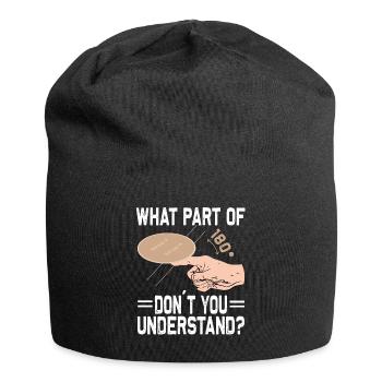 Bierdeckel Umdrehen Spiel Bier - Jersey-Beanie - Schwarz - Vorne