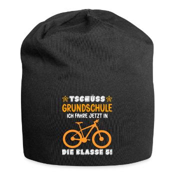 Und Tschüss Grudschule ich fahre in die 5 Klasse - Jersey-Beanie - Schwarz - Vorne