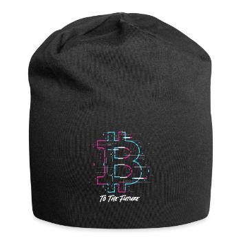 Bitcoin To The Future Bitcoin Btc Crypto Currency - Jersey Beanie - black - Front